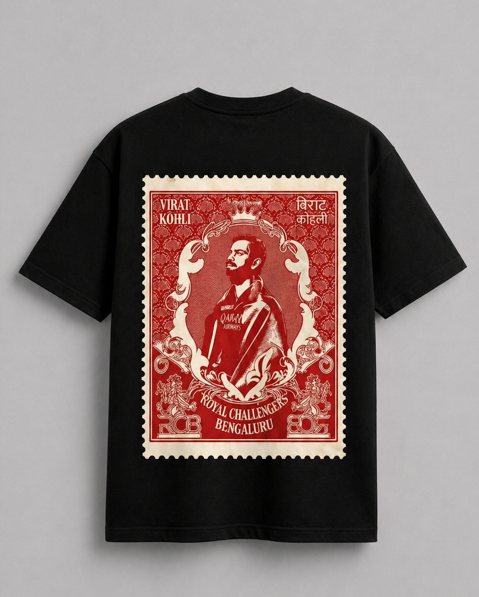 RCB Virat Kohli Printed Oversized Tshirt