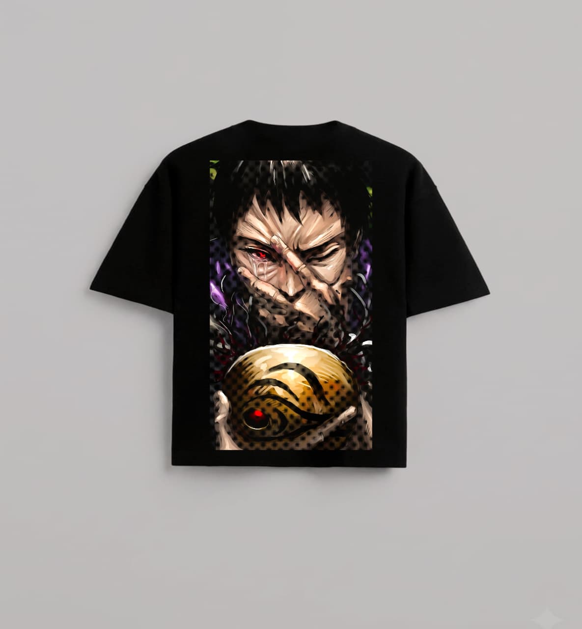 Obito anime printed oversized Tshirt