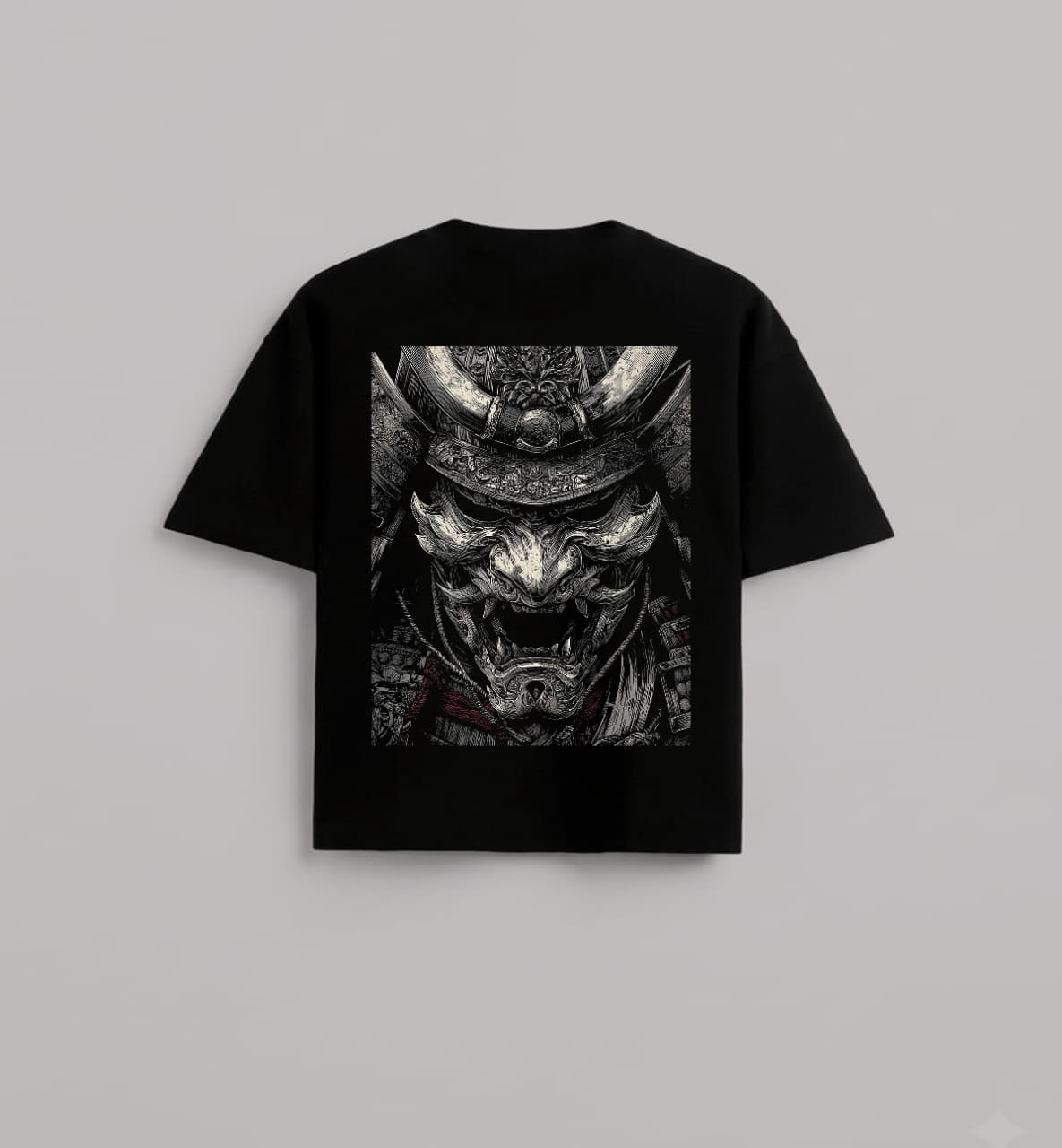 Samurai printed oversized T shirt
