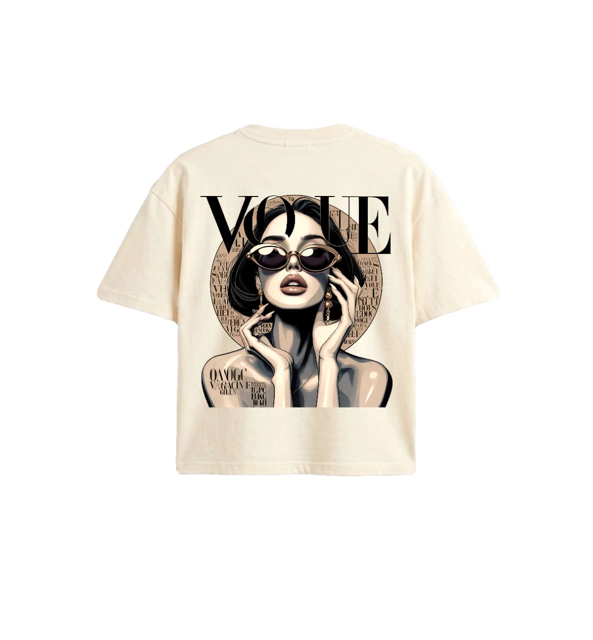 Vogue printed oversized Tshirt