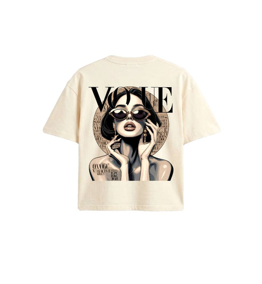 Vogue printed oversized Tshirt